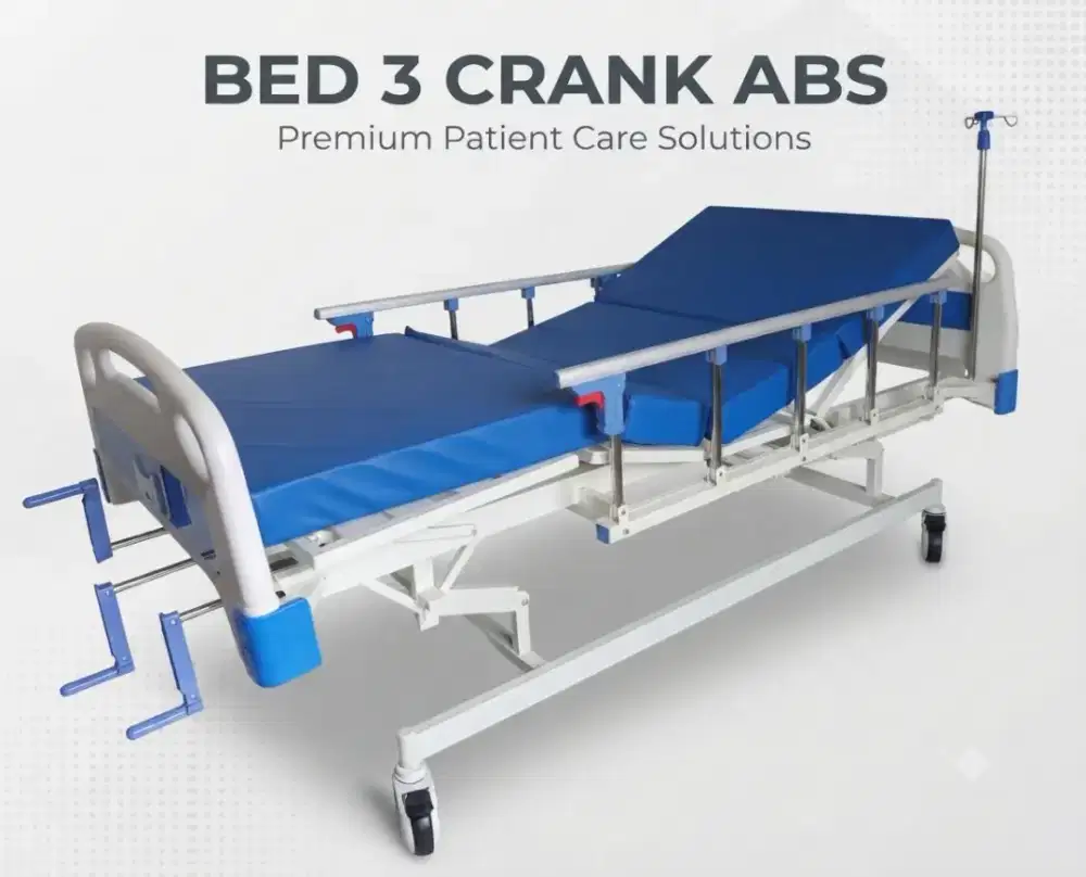 DIJUAL – Bed Pasien Manual ABS 3 Crank – Like New 99%