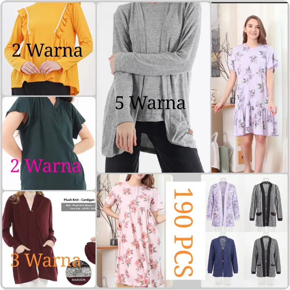 Obral Habisin Stok | SALE | Pakaian Wanita Cardigan Blouse Daster