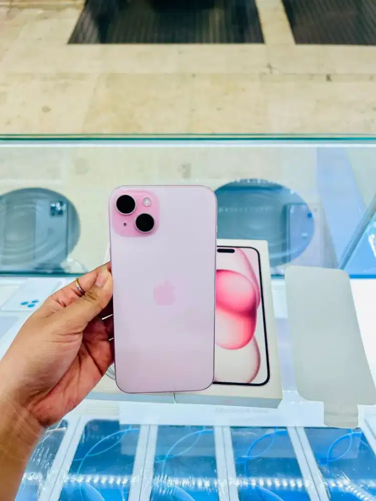 iPhone 15 Plus 128GB PINK BH 87% ex iBox Resmi original Lengkap