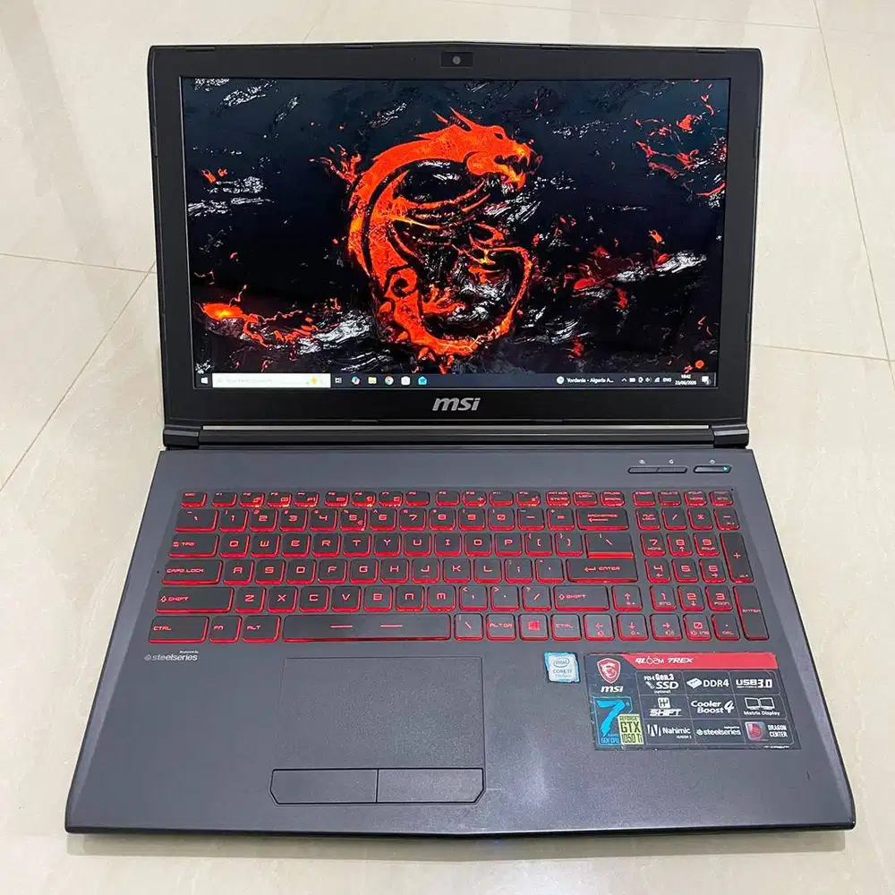 Laptop Gaming MSI GTX 1050Ti Core i7-7700HQ Jual MURAAH !!!