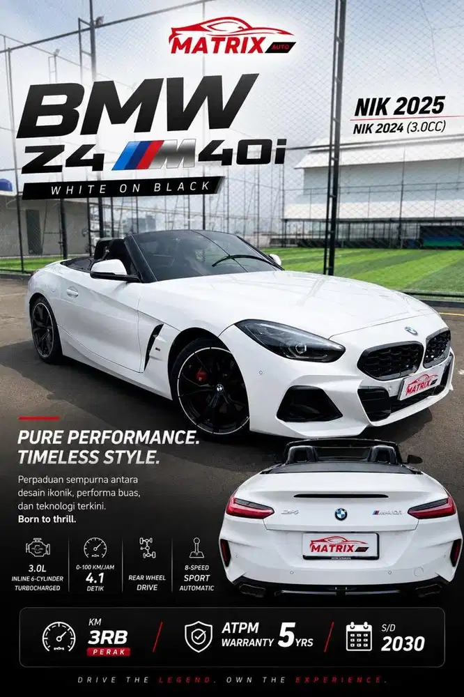 BMW Z4 M40i 3.0 2024 ! Bmw z4! Z4 ! bmw z4 cabriolet antik! m40i