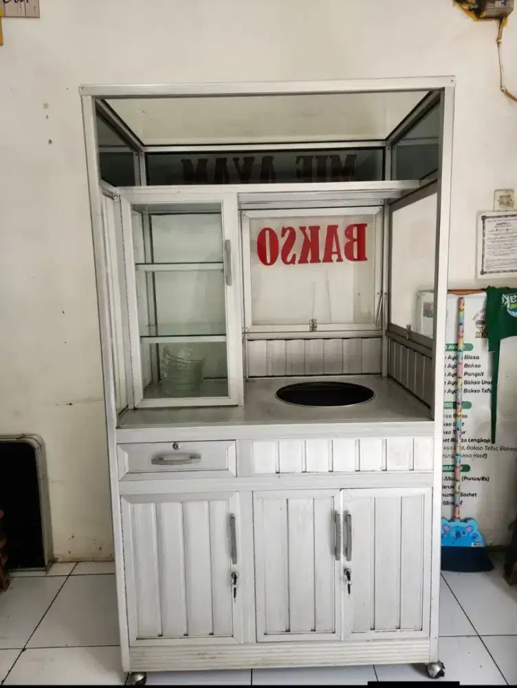 Gerobak bakso stainless