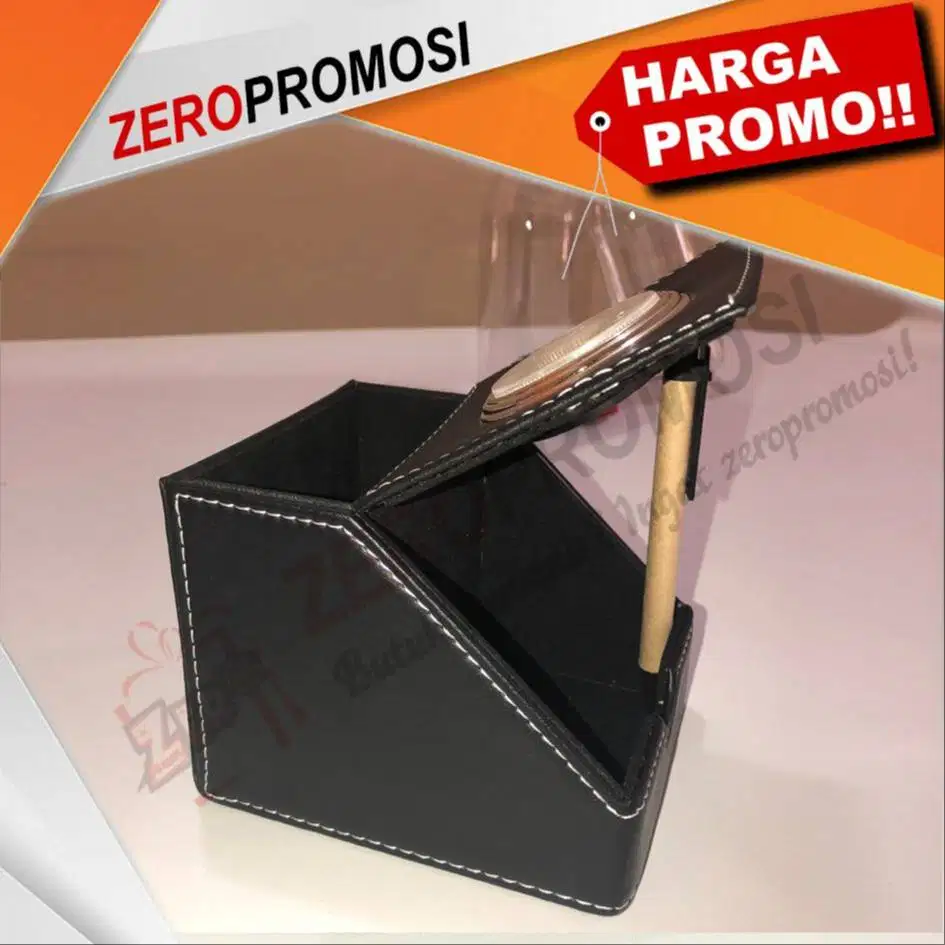 Souvenir Jam Meja Kulit JHM-510 Custom Logo Elegan untuk Corporate Gif