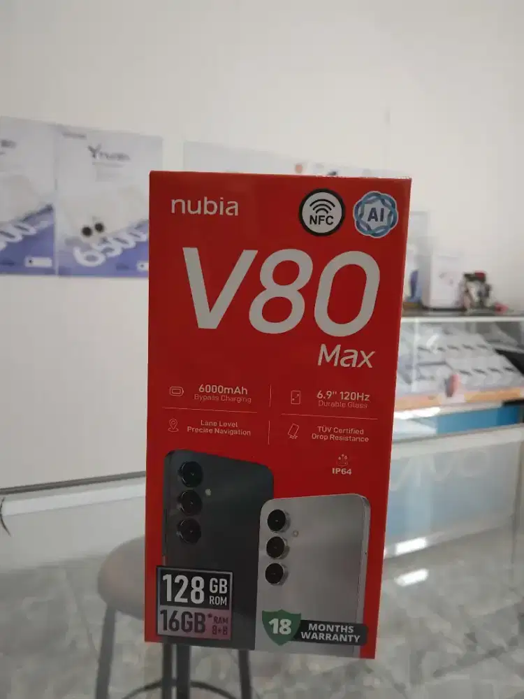 Nubia V80 Max 8/128 New Garansi Resmi Promo Bandung