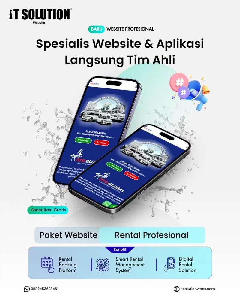 Pembuatan Website Rental Kendaraan Profesional dan Bergaransi