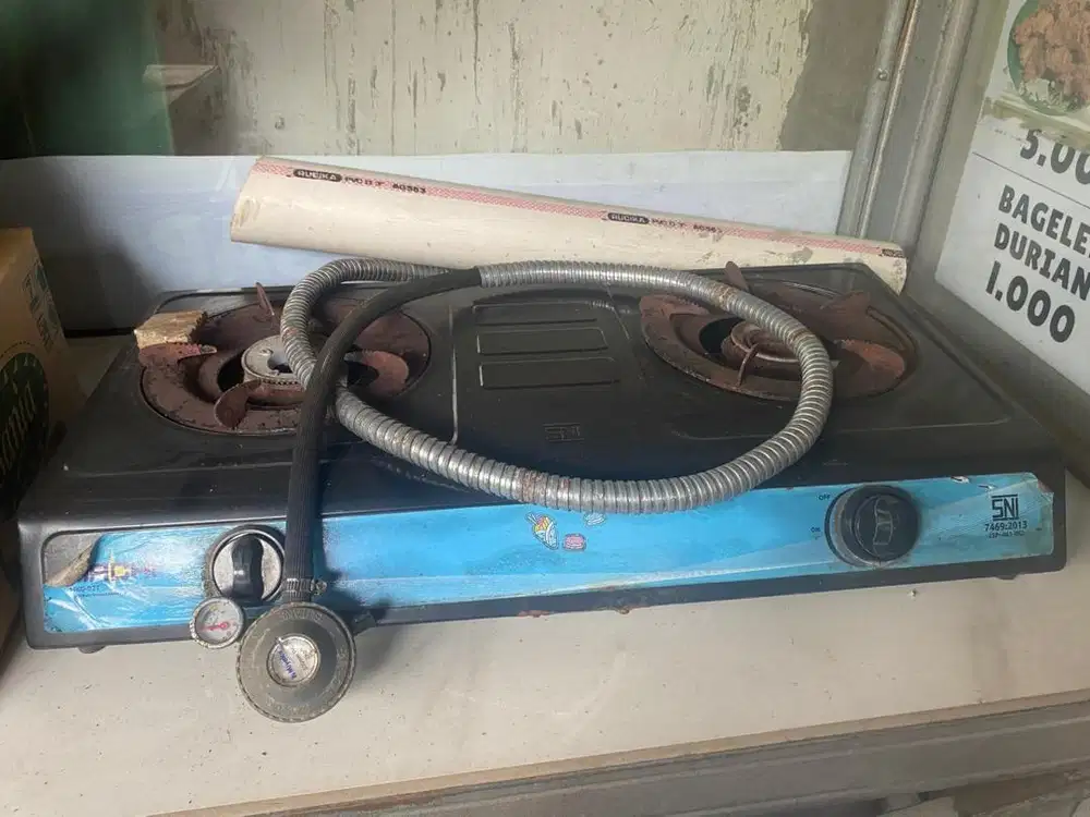 DIJUAL KOMPOR HACHI 2 TUNGKU BAGUS MURAH