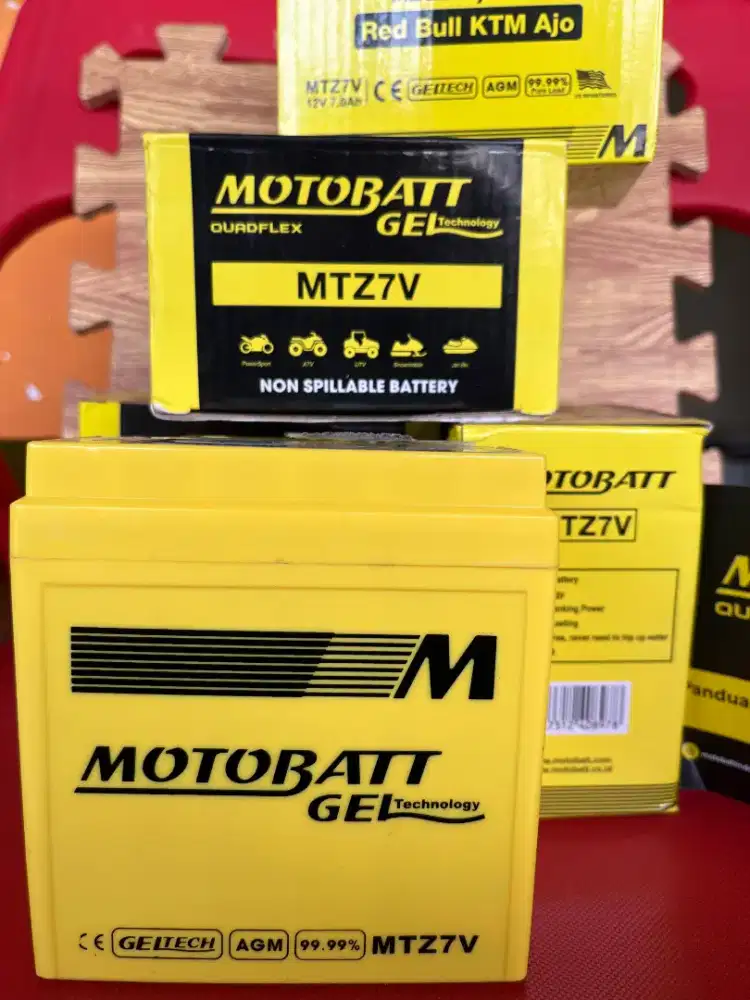 Aki Motor MOTOBATT MTZ7V 7Ah Baru, Siap pakai Nmax,Aerox,LEXI,Adv,PCX