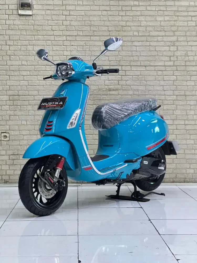 ODO 10RB‼️ Vespa Sprint S150 ABS 2021 Blue Audace - Dava Mustika