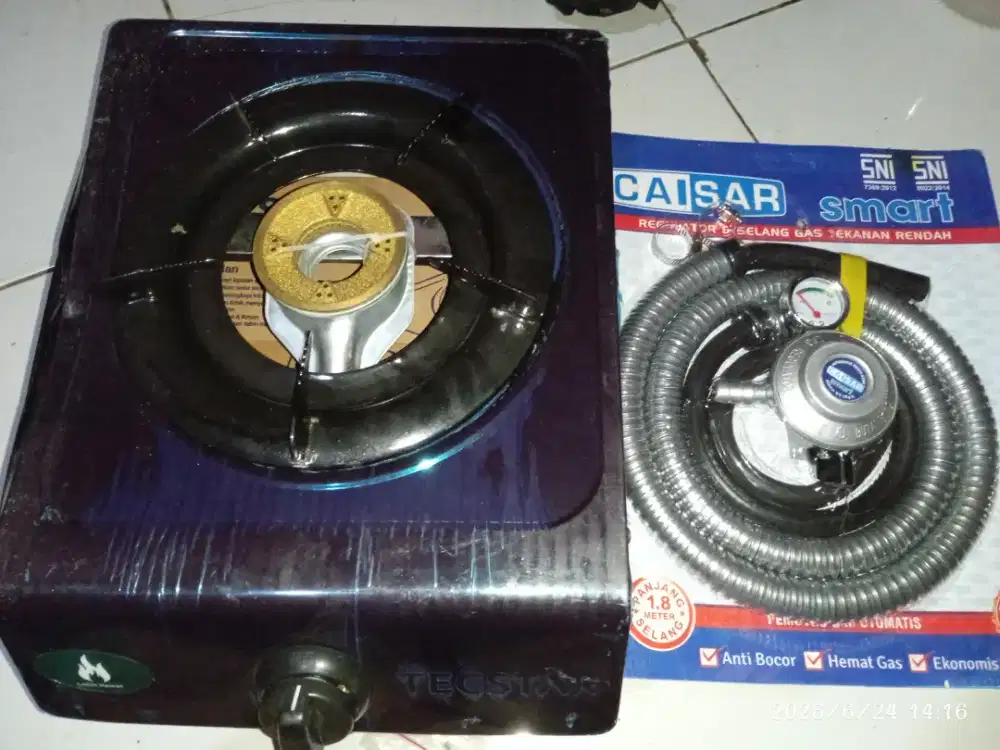 Kompor 1 tungku + regulator