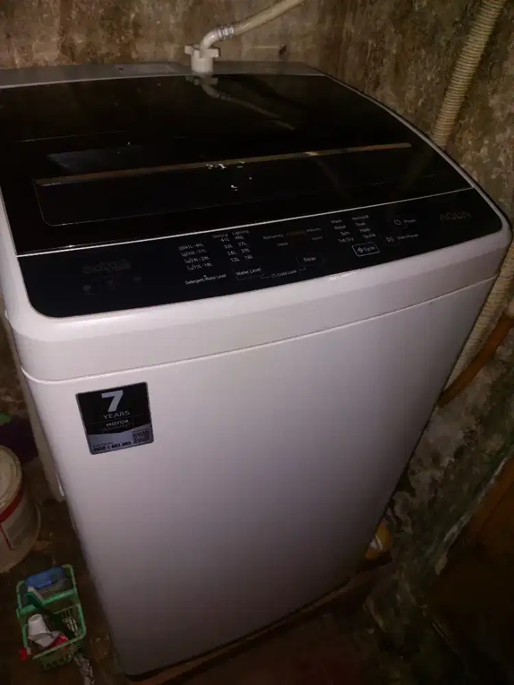 Mesin Cuci Aqua one touch aqw-77d-h(b)