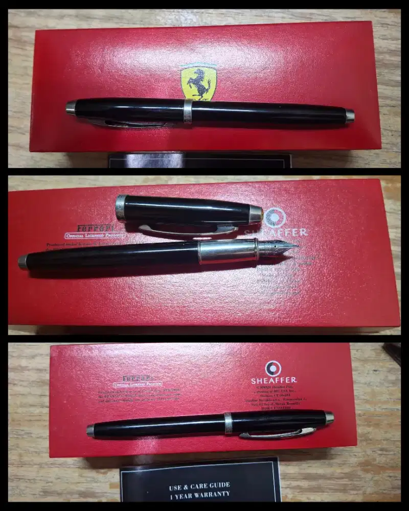 Pulpen Sheaffer Ferrari. Kondisi Bekas. Keadaan Bagus. 100% Original.
