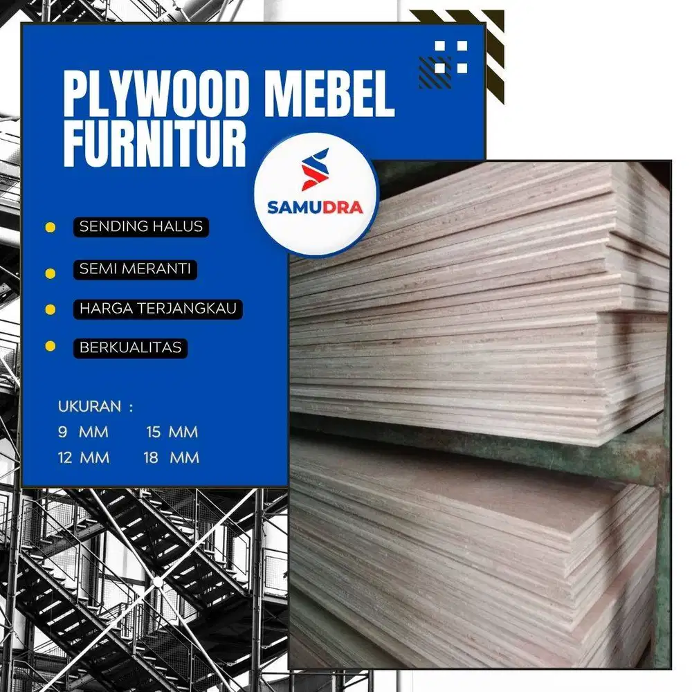 harga per lembar triplek  / plywood semi meranti tebal 15mm halus