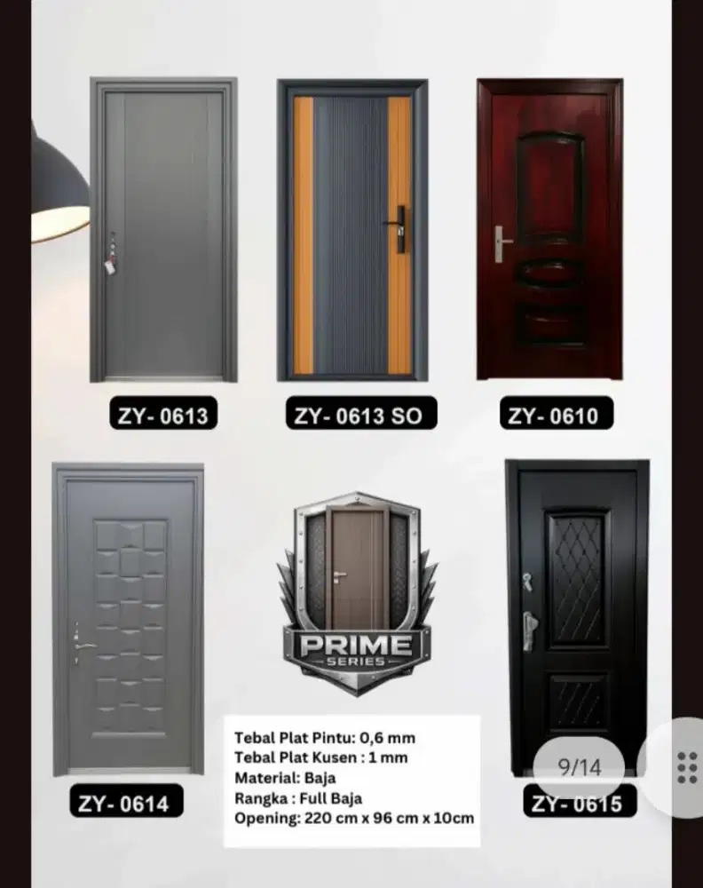 Pintu Plat Baja Distributor