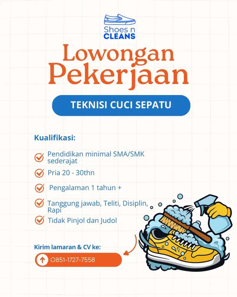 LOKER CUCI SEPATU