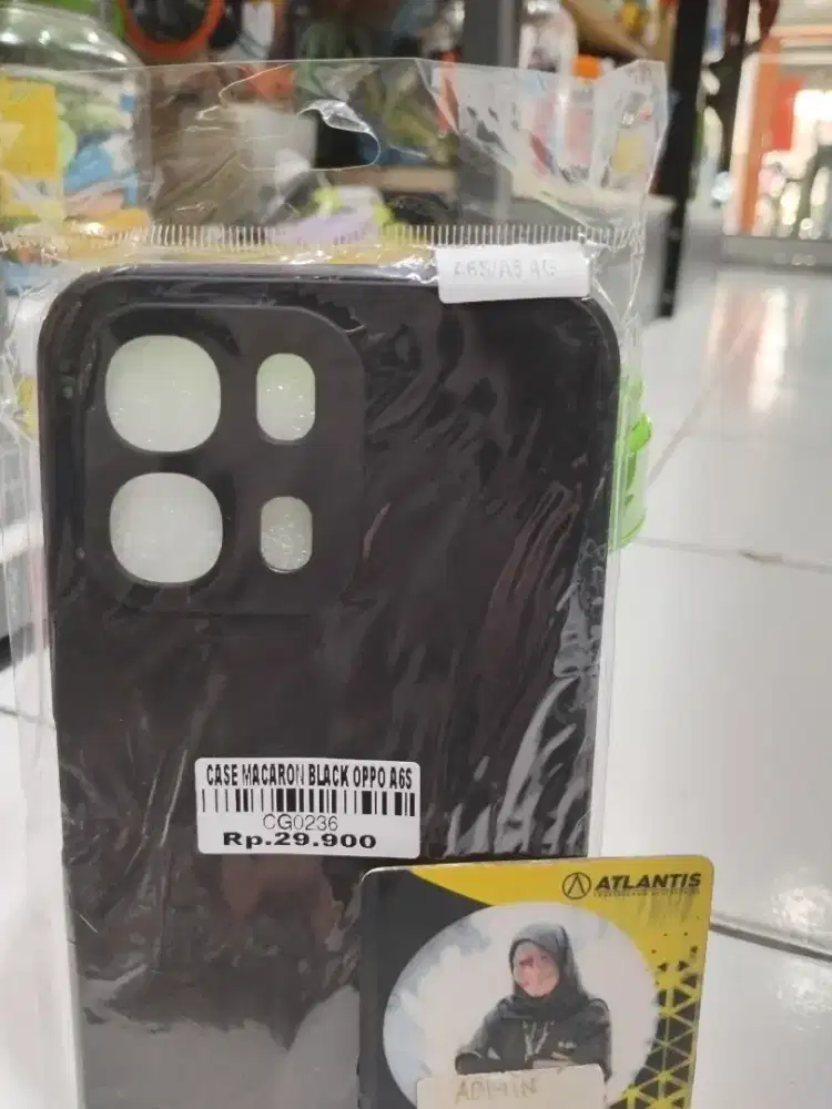 CASE MACARON BLACK OPPO A6S | ATLANTIS DAHSYAT