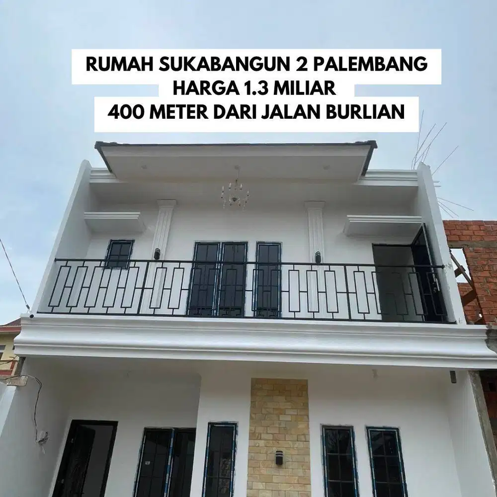 JUAL RUMAH CLUSTER SUKABANGUN 2 KOTA PALEMBANG