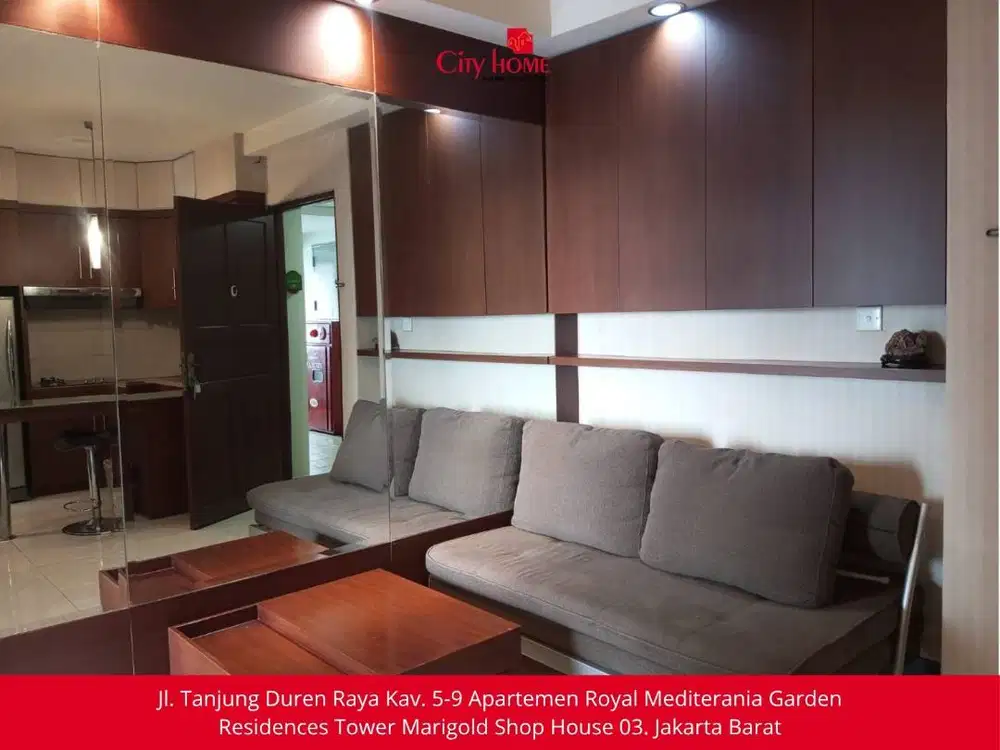Sewa Apartemen 1 BR Furnished Mediterania Garden Residences 1