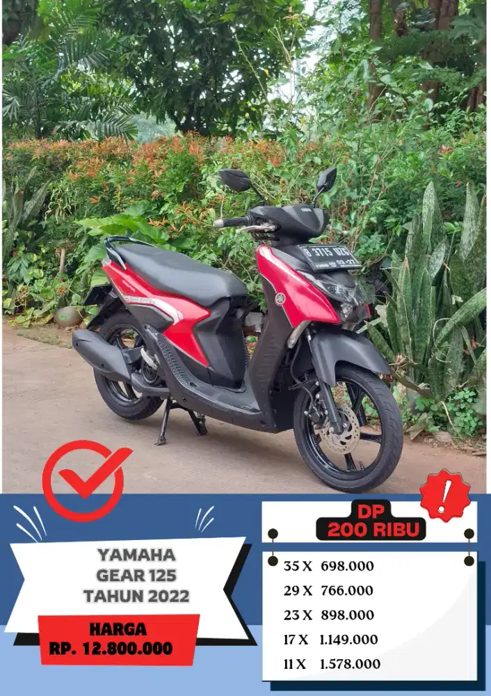 Yamaha Gear 125 Tahun 2022 DP 200Ribu