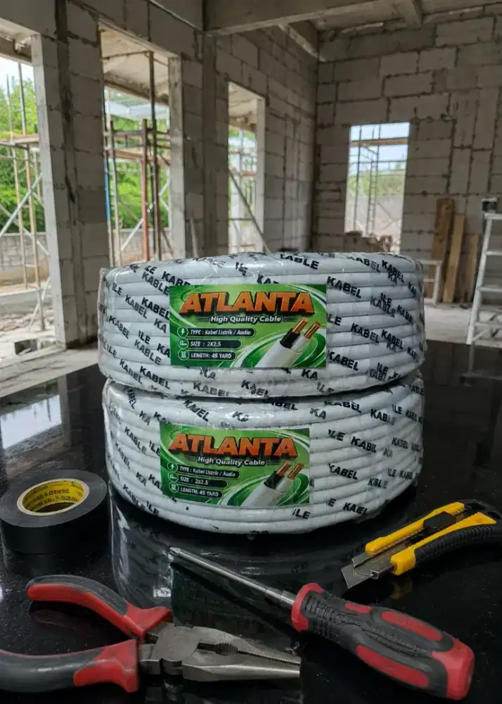 Kabel listrik NYM ATLANTA 2X2.5 45 Meter Kwalitas Joss