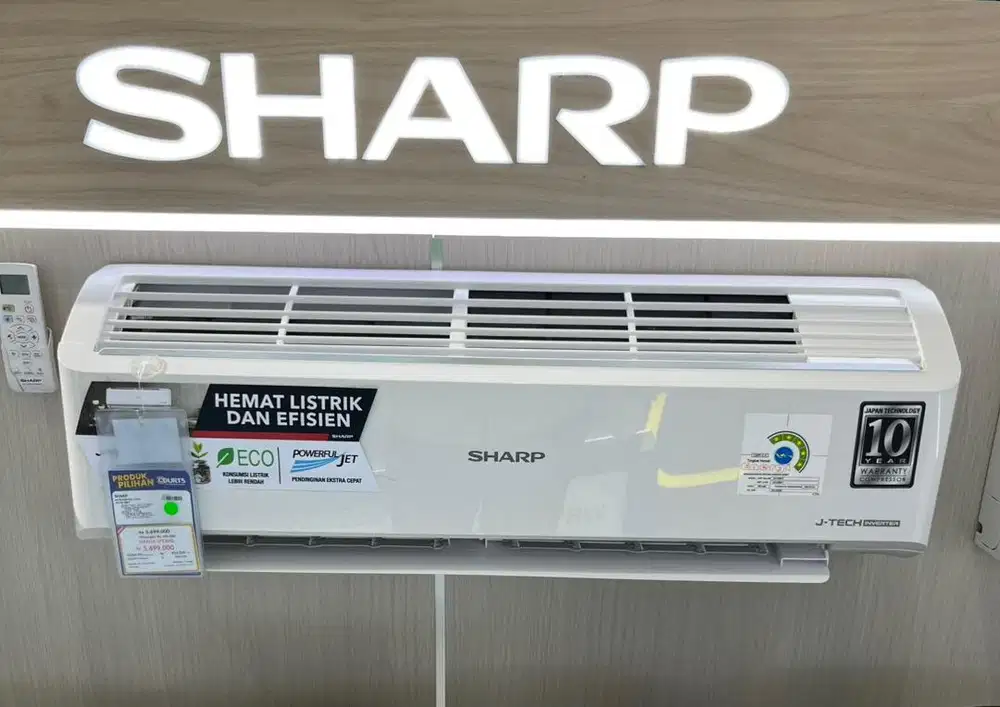 SHARP AC INVERTER 1.5 PK, BISA CICILAN 0%