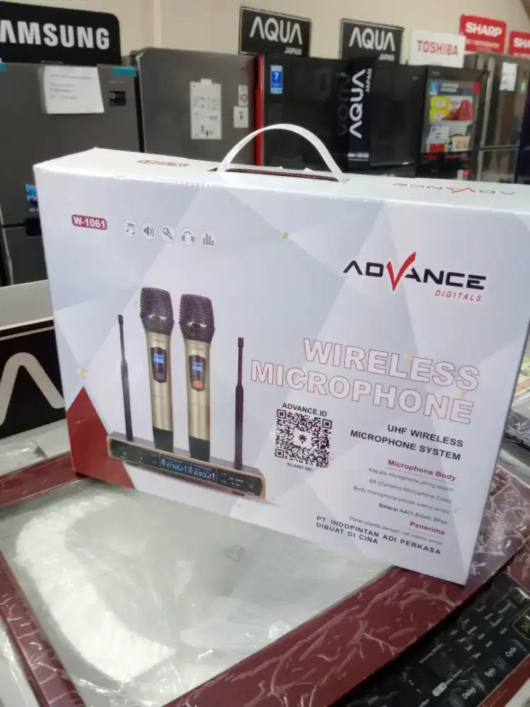 Advance Digitals Wireless Microphone W-1061~Microphone System~Dual Mic