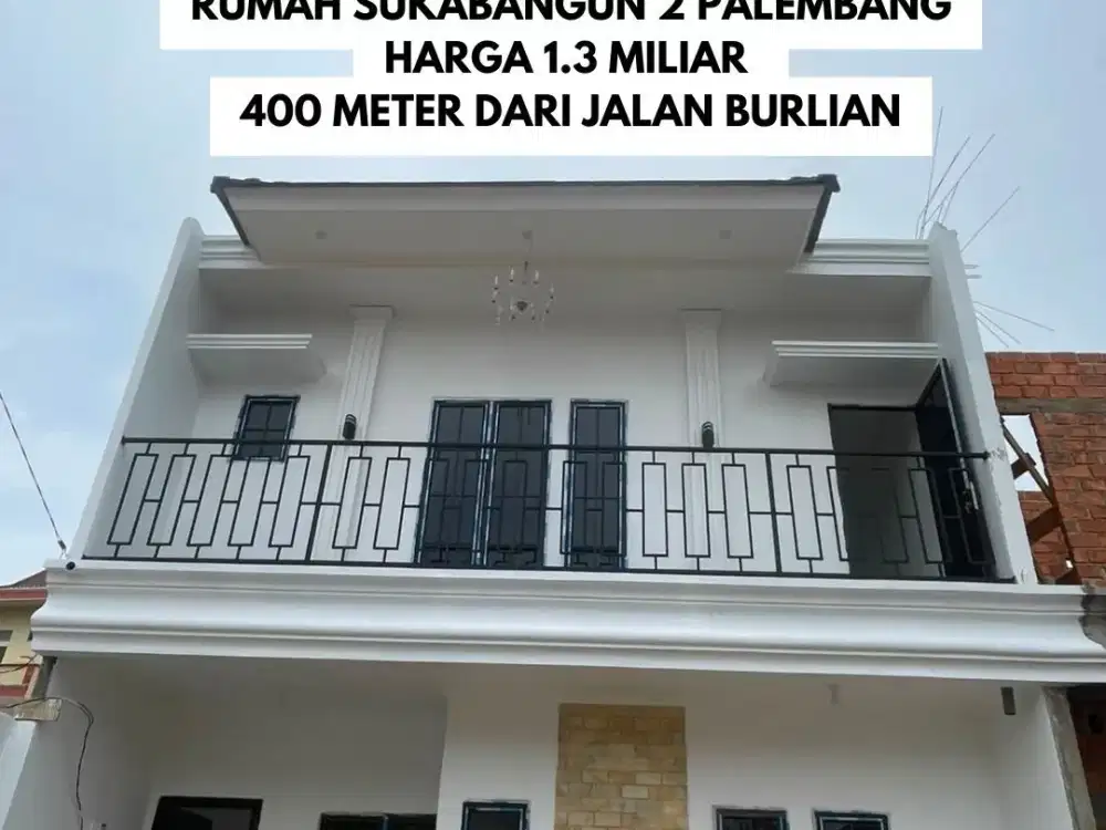 JUAL RUMAH CLUSTER SUKABANGUN 2 PALEMBANG