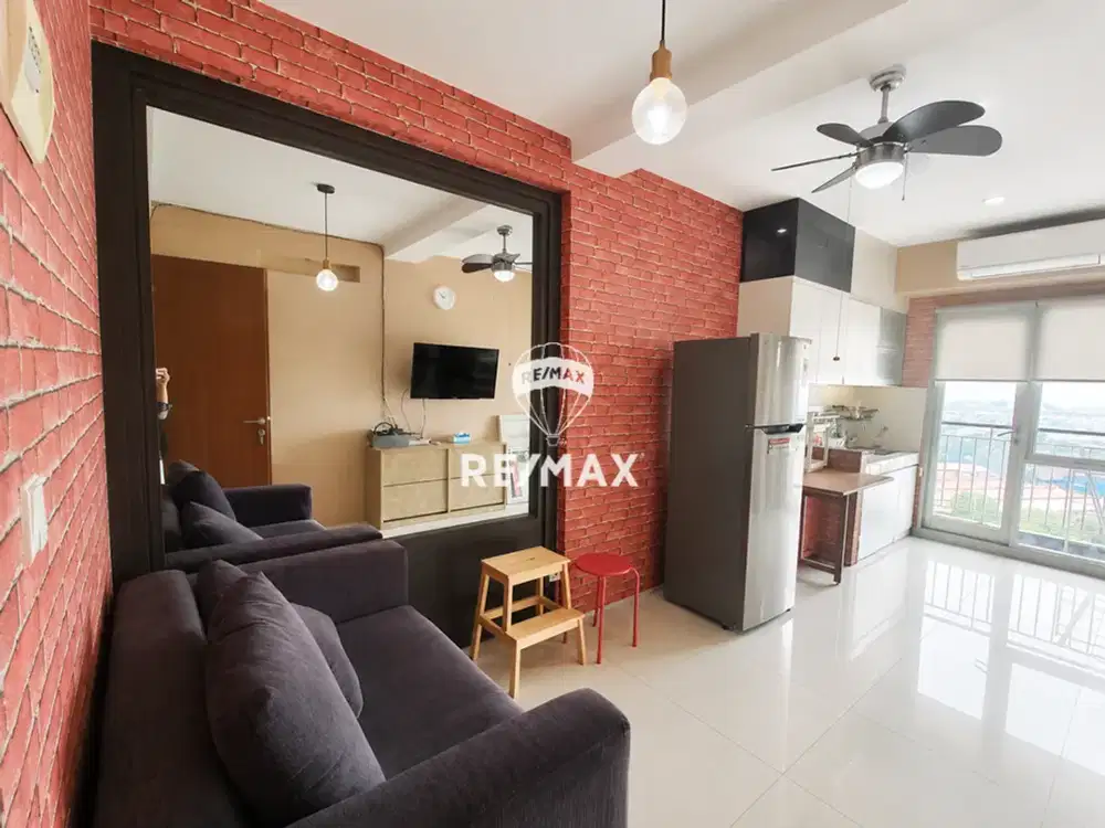 Dijual 2BR Full Furnish Oak Tower A – Lt. 16, Sky Garden, Pool, 3 Menit LRT, Pulo Gadung, Siap Huni
