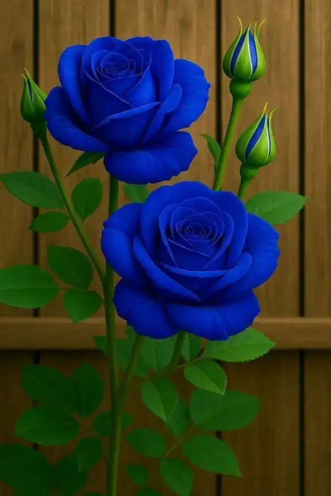 Tanaman hias berduri mawar biru blawo