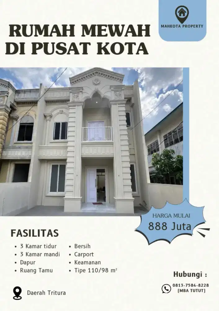 SIAP HUNI, UNIT RENOVASI. LOKASI CANTIK