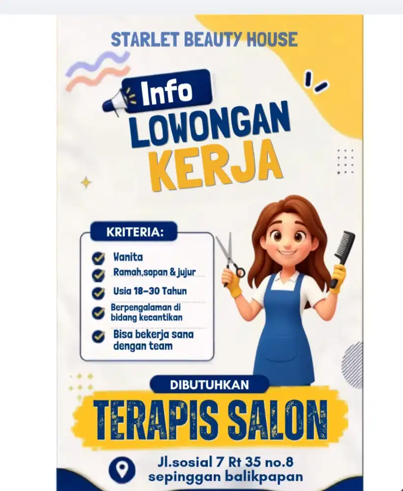 Lowongan kerja salon