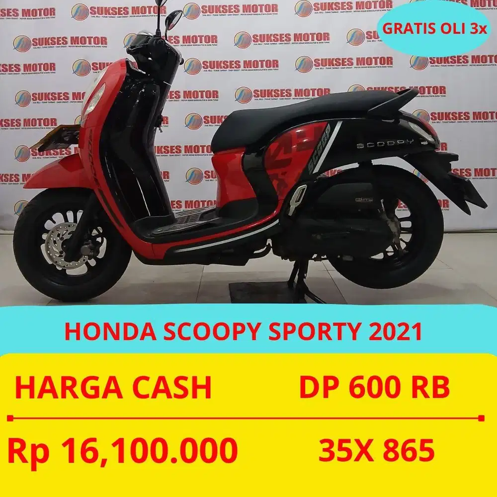 HONDA SCOOPY SPORTY 2021 DP MURAH 600 RIBU GUYS
