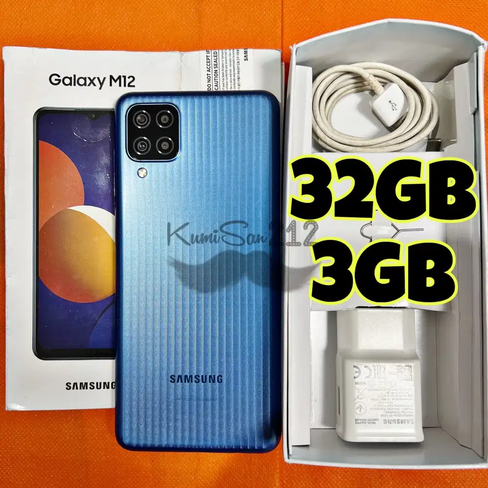 Samsung M12 Blue 32GB RAM 3GB Exynos 850 Android 13 48MP 5000mAh 15W
