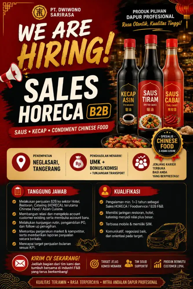 SALES HORECA URGENT