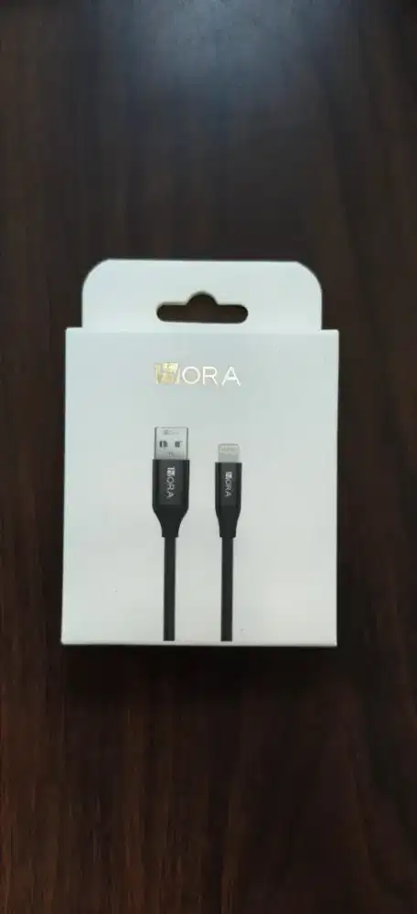 1HORA Kabel Data CAB250 Fast Charging 2.4A USB to IP USB - Black