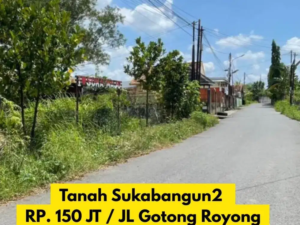 dijual tanah area YUKA Residance jl sukabnagun 2 palembang