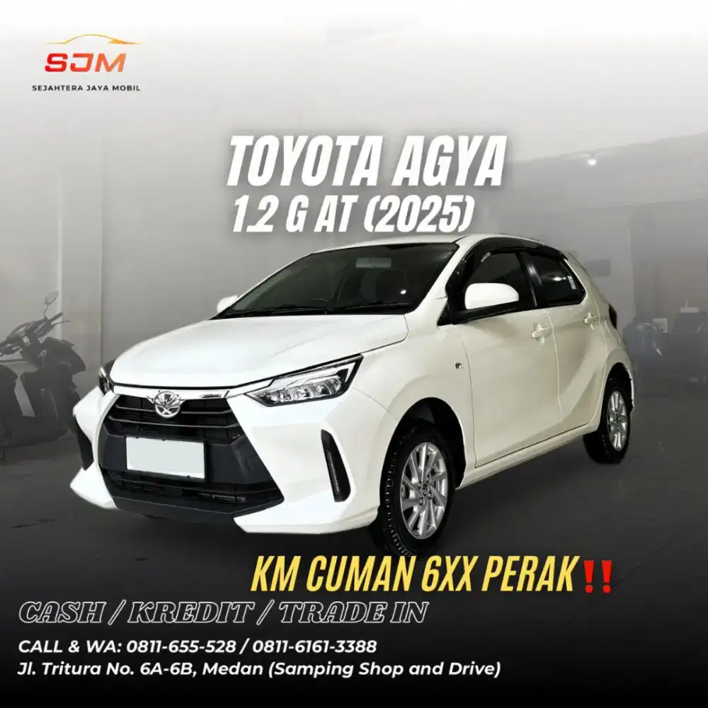 Toyota Agya 1.2 G AT 2025 bensin