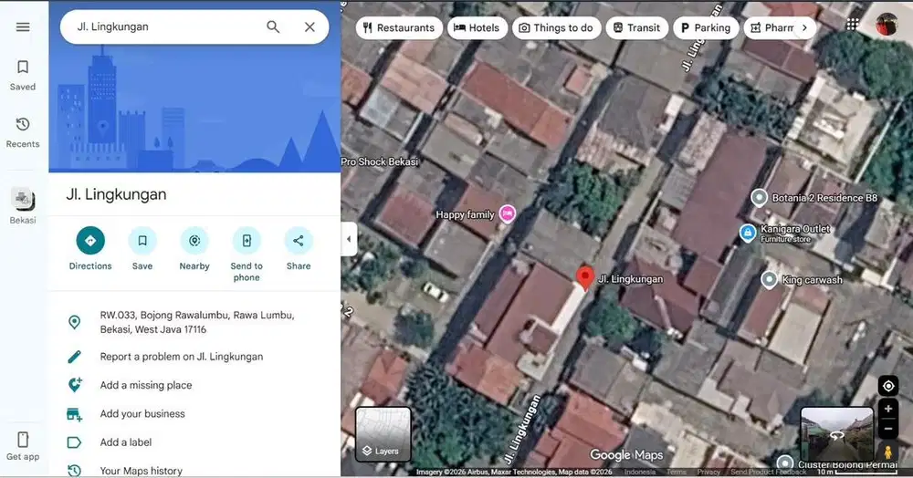 Dijual tanah lokasi dekat akses tol bekasi selatan