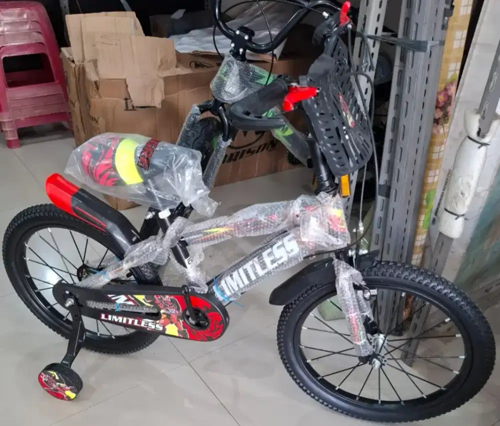Sepeda Anak Sepeda BMX 18 Inch LIMITLESS ( JARI-JARI MOTOR )