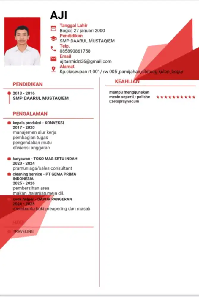 Cari lowongan kerja