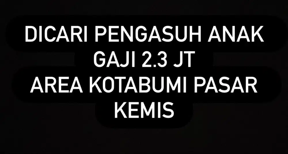 Lowongan kerja pengasuh anak