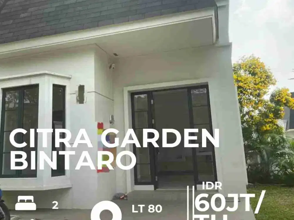 Disewakan rumah cantik Citra Garden Bintaro