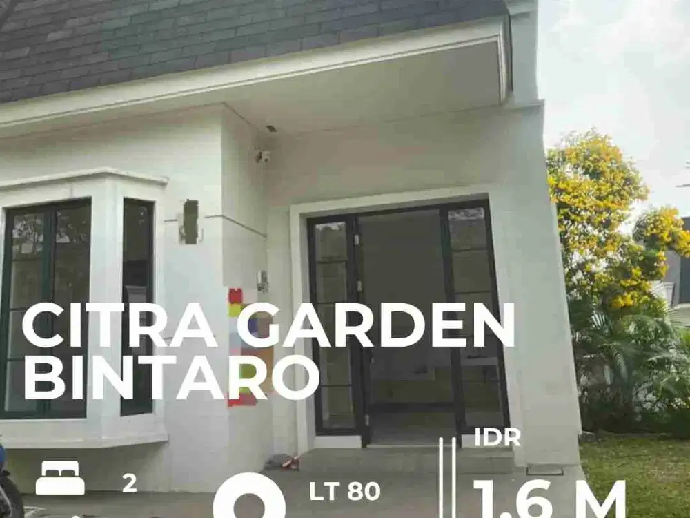 Dijual rumah Hook cantik Citra Garden Bintaro
