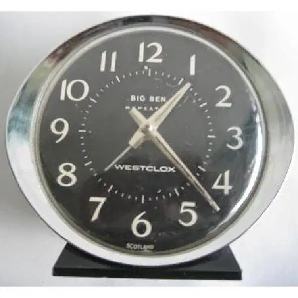Antique Big Ben Wesclox Alarm Clock  made in Scotland era 1930