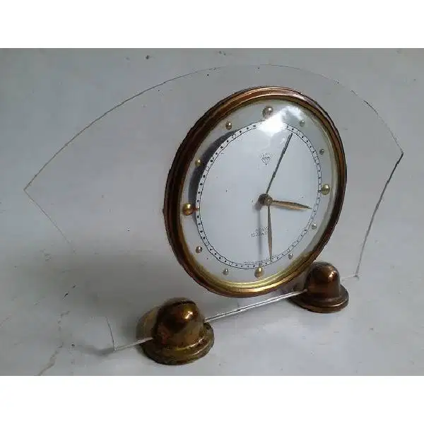 Vintage Jam meja / jam duduk + wekker 15 jewels era 50 'an DIAMOND Jap