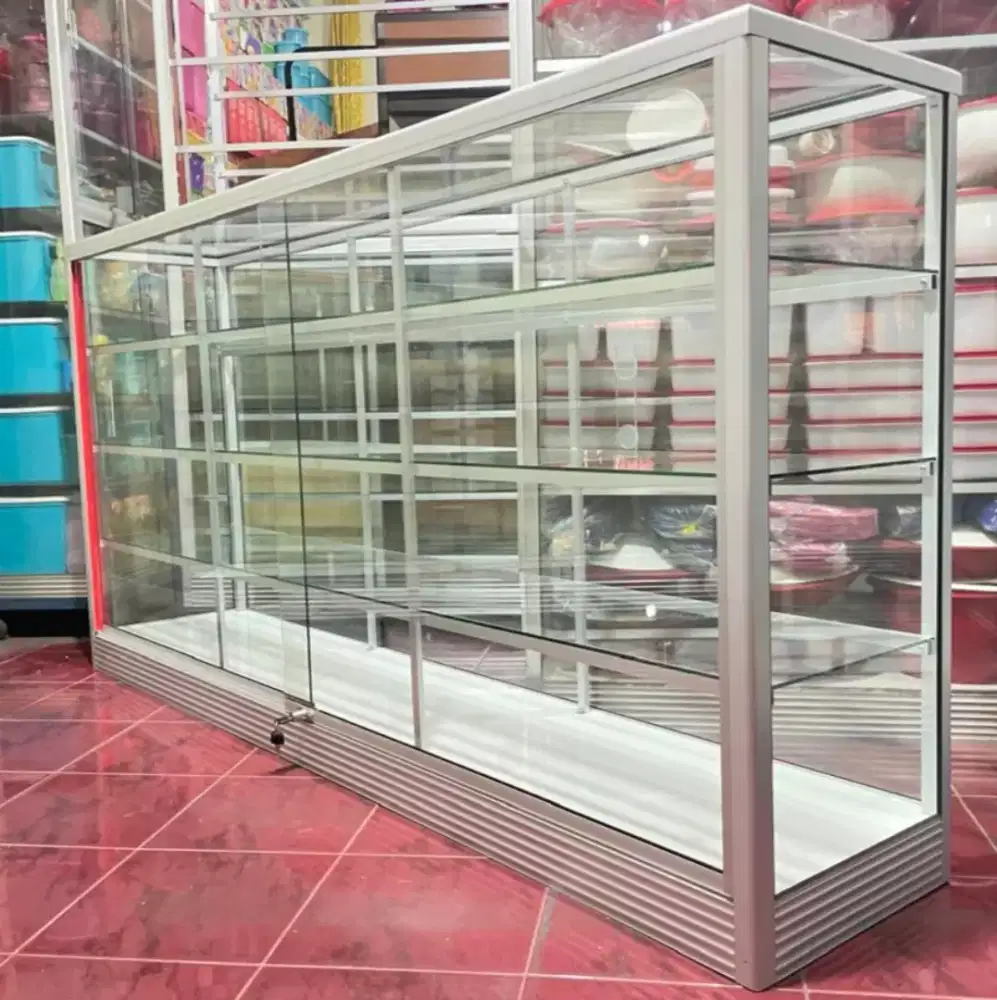 Etalase Panjang 2Mx1M Barang Baru & Siap Kirim