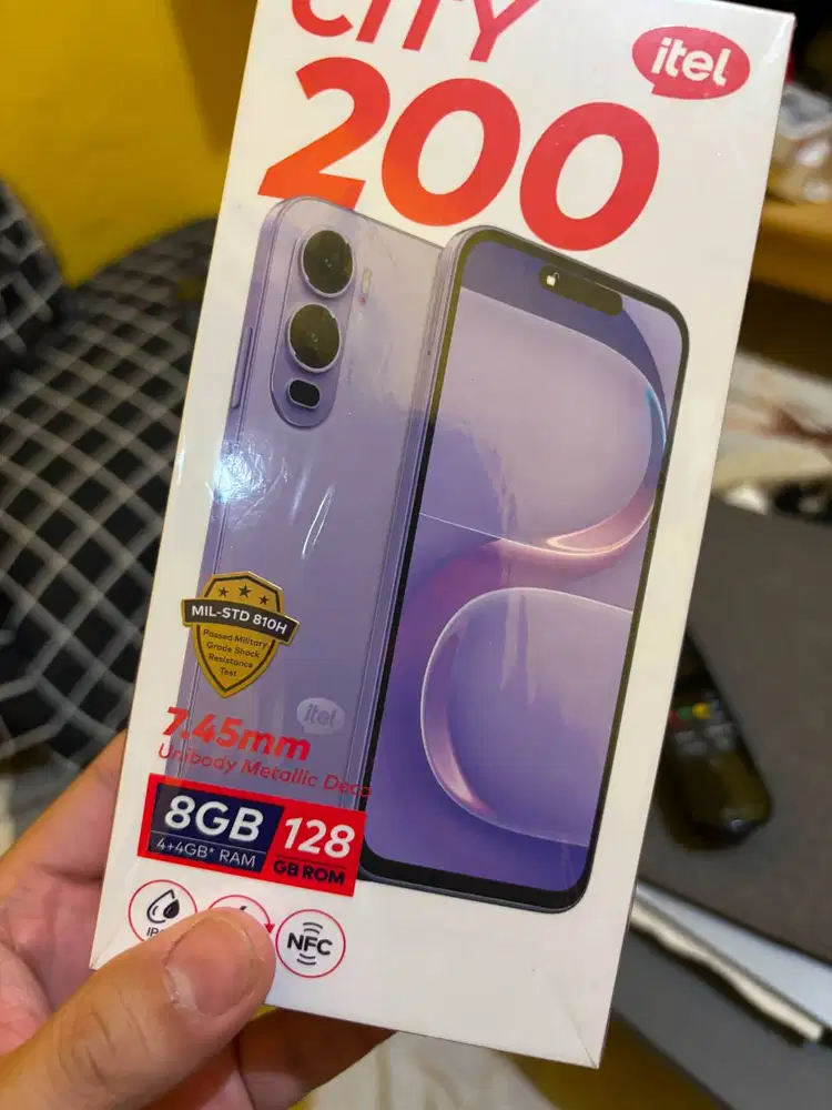 Itel City 200 8Gb, 128 Gb, Silver, Garansi Pajang Resmi + Bonus