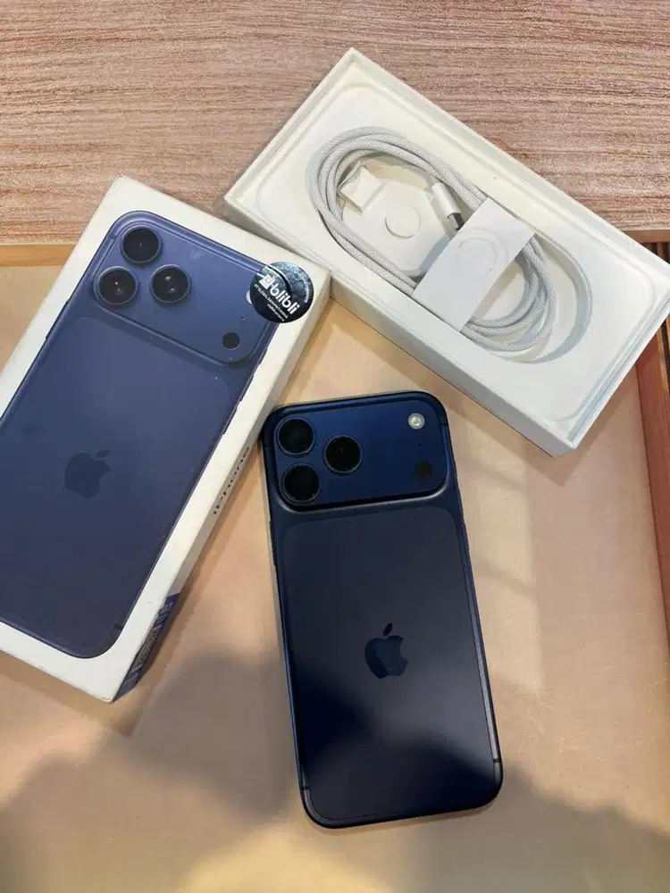 iPhone 17 Pro Max 512GB Blue Garansi iBox 21/10/26 BH 98% Lengkap