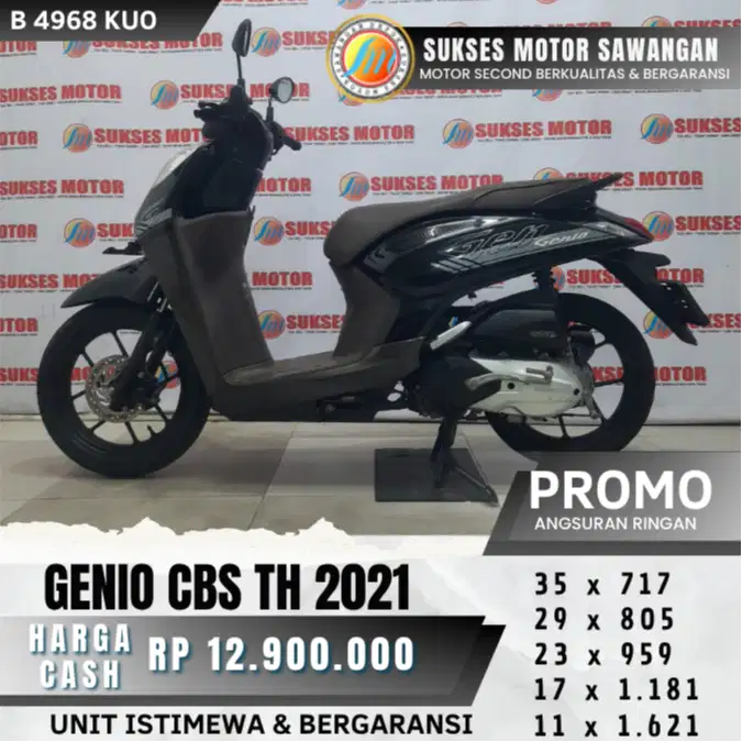 MULUS HONDA GENIO CBS TH 2021 BISA CASH KREDIT DI SUKSES MOTOR