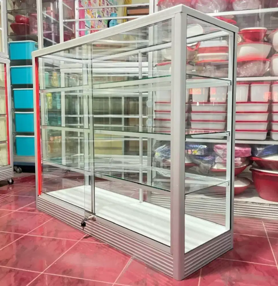 Etalase Panjang 1,2 Meter Ready