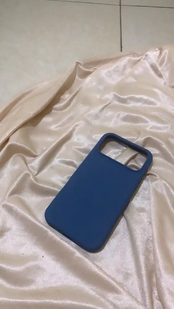 casing case iphone 17 promax sillicone warna biru